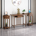 新中式玄关柜长条案供桌靠墙佛龛香案客厅桌台供奉桌子实木端景台