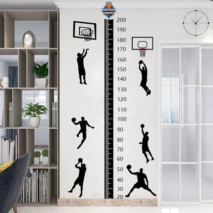 成人身高贴2米身高测量仪墙上篮球量身高贴贴纸墙贴小孩男新款