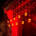 春节窗户彩灯2024年新年氛围装饰灯过年室内阳台窗帘灯笼灯串喜庆