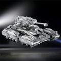 钛合金坦克模型天蝎虎式豹式T34艾布拉姆斯3D金属立体拼装玩具