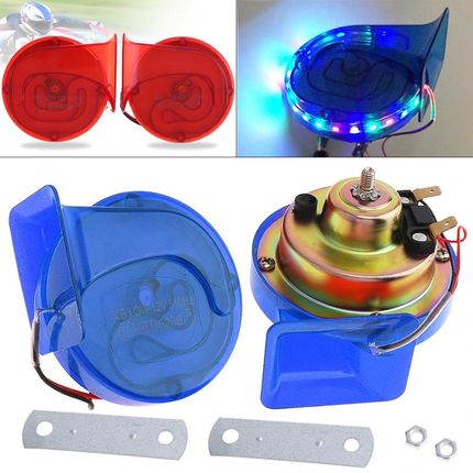 2Pieces 12V Copper Coll 110DB Electric Noisy Level Snail Car