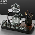 懒人茶具套装自动茶壶玻璃功夫茶具办公室家用轻奢磁吸冲泡茶神器