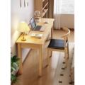 全实木窄书桌宽40/45/55cm家用办公电脑桌小户型学习桌学生写字桌