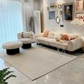 日本购现代简约北欧客厅地毯长方形简欧欧式茶几毯卧室床边家用美