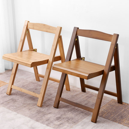 折叠椅子靠背凳子家用简约实木透气镂空办公会议室椅培训可折叠椅
