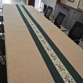 超大新中式防水免洗可擦棉麻办公会议室茶桌布长方形禅意纯色台布