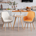 奶油风实木餐椅家用现代简约书桌椅休闲靠背凳子网红北欧餐桌椅子