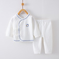 新生婴儿儿衣服春夏纯棉睡衣0-3月男女宝宝无骨和尚服a类分体套装