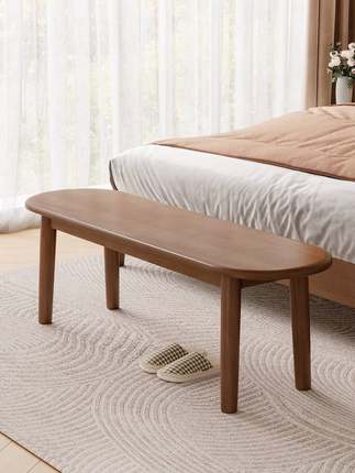 北欧全实木长条凳家用简约现代木板凳餐桌长凳卧室床尾凳换鞋凳子