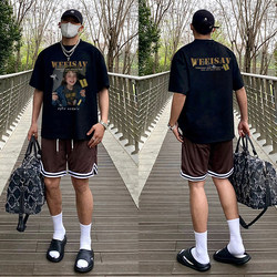 真维斯集团PINBALL美式重磅纯棉短袖t恤男夏季vintage休闲上衣潮