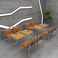 现代网红风咖啡厅桌椅组合奶茶店桌子餐饮商用家具卡座沙发定制