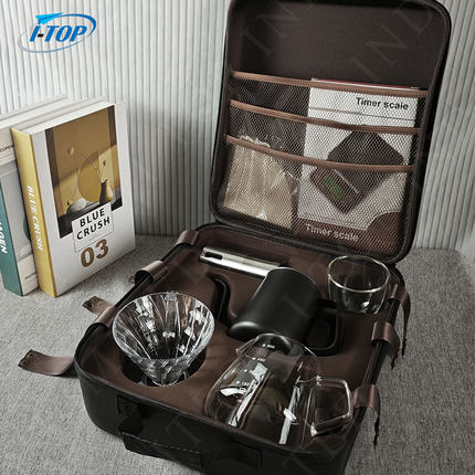户外露营手冲咖啡装备全套装不锈钢咖啡壶滴滤式家用旅行咖啡礼盒