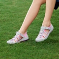 Skechers斯凯奇女童夏季新款舒适透气EVA魔术贴包头凉鞋302971L