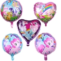 my little pony foil balloons with 18inch rainbow number bal