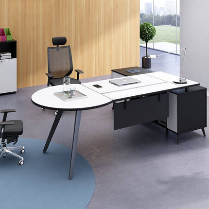 晓黎简约现代经理桌主管桌老板桌办公室桌椅组合办公家具大气时尚