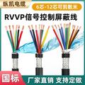 RVVP屏蔽线电缆线6芯7芯8芯10芯12芯*0.2/0.3/0.75/1.0平方信号线