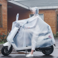 电瓶电动车雨衣时尚透明加大连体成人摩托自行车户外双帽檐雨披