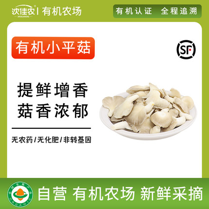 沈佳农有机小平菇新鲜菌包菌菇蔬菜冬季生鲜有机菜顺丰蘑菇150g