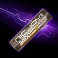 耐杰18650锂电池3.7Vu大容量可充电平头小风扇头灯强光手电筒电池