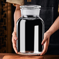 泡酒玻璃瓶密封罐青梅杨梅专用酒坛磨砂广口食品储存容器酿酒空瓶