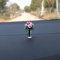 汽车中控台摆件玫瑰花