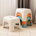 塑料小凳子家用矮凳儿童凳可叠放踏脚小板凳加厚浴室防滑凳高级感