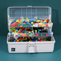 乐高收纳盒儿童积木玩具分类盒子小颗粒零件分格透明防尘整理箱