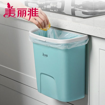 美丽雅厨房垃圾桶挂式家用2024新款橱柜壁挂柜门专用可挂式厨余袋