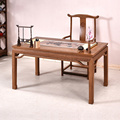 鸡翅木书法桌红木画案 新中式实木书桌家用 原木写字台仿古办公桌