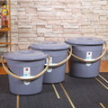 储水桶塑料家用大号加厚手提带盖圆水桶学生宿舍用洗衣洗澡泡脚桶