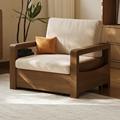 实木沙发床北欧折叠两用伸缩现代简约橡木小户型新中式客厅沙发床