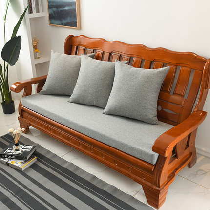 沙发海绵垫加厚加硬45D实木坐垫子座垫红木椅春秋椅垫防滑可拆洗