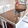 玻软璃PVC桌布加厚2mm铺桌子桌面垫子透明餐桌防烫防水塑料水晶板