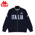 Kappa卡帕复古运动开衫2023男撞色立领卫衣字母休闲外套K0D72WK02