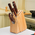 实木刀架橡胶木厨房收纳刀具架多功能置物架菜刀架木刀座菜刀架子