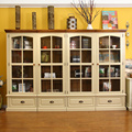 艾米尼奥-美式乡村纯实木水性漆组合实木书柜BL011组合