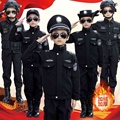 警察儿童衣服套装军人小孩3到12岁全套特种兵公安冬加厚特警