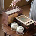 古典茶叶包装盒双罐绿茶红茶普洱茶白茶金骏眉陶瓷茶叶罐空礼盒