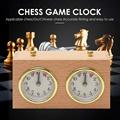 2024新款国际象棋围棋游戏木质计时器便携式机械式时钟比赛用于裁
