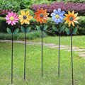 创意花园庭院院子花朵铁艺风车户外旋转园艺菜地民宿造景装饰摆件