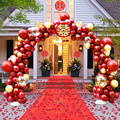 结婚气球拱门农村大门装饰结婚婚礼婚庆订婚宴气球门套装喜庆路引