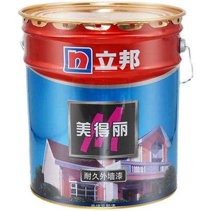 立邦漆美得丽耐久外墙乳胶漆22kg室外家用防水防晒环保油漆涂料
