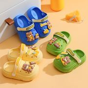 女童包头洞洞鞋儿童夏季宝宝室内软底婴幼儿防滑拖鞋卡通男童凉鞋