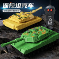 厂家直采遥控坦克 二通玩具车仿真军事模型礼盒儿童电动遥控汽车