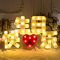 LED发光字母灯宝贝生日快乐派对场景布置道具浪漫后备箱惊喜装扮