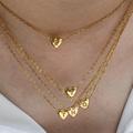 Ladies Minimalist Small Love Initial Necklace Jewelry Stainl