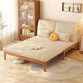 全实木沙发床折叠两用可伸缩单人床小户型客厅多功能抽拉式双人床
