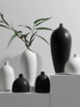 日式禅意白色陶瓷花瓶摆件干花插花创意简约客厅餐桌面家居装饰品