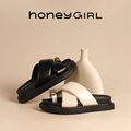 HoneyGIRL高颜值厚底拖鞋2024夏季新款女松糕沙滩超软一脚蹬拖鞋