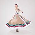 新款藏族舞蹈演出服装藏式半身裙大摆裙艺考练习裙广场舞跳舞裙子